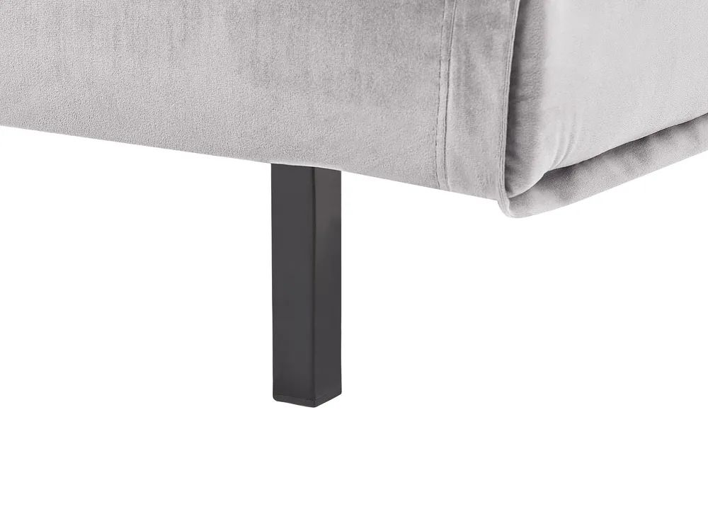 Living Room Set 3 Seater VESTFOLD Velvet Grey_808955