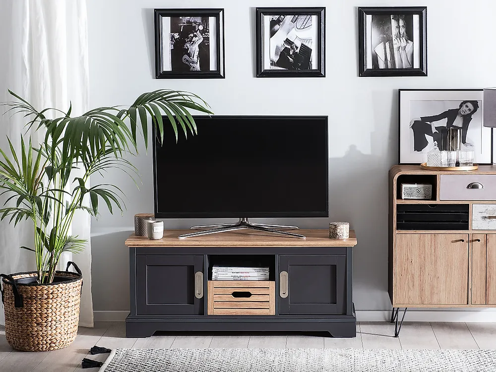 TV-bänk GARET Mörkgrå_1177391