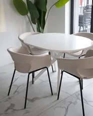 Set med 2 matstolar ELMA Ljusbeige_1047821