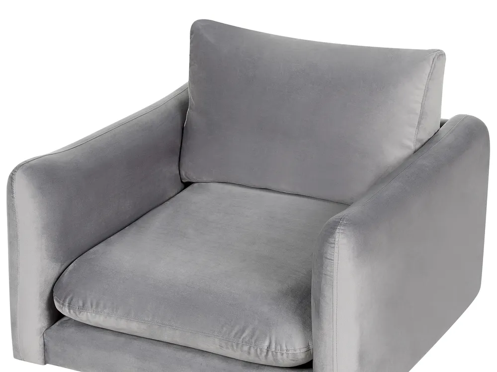Living Room Set 4 Seater VINTERBRO Velvet Grey_900612