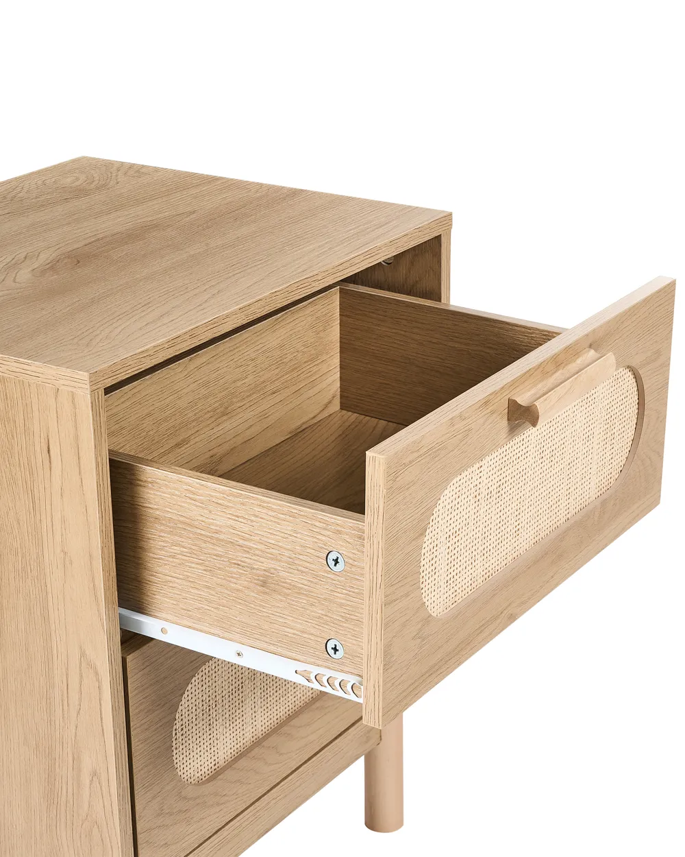 2 Drawer Bedside Table COSTELLO Light Brown_1022746