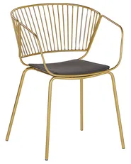 Set of 2 Dining Chairs RIGBY Metal Gold_868137