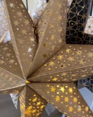 Set of 4 Hanging Decorations LED TRISUL 60 cm Star Multicolour_1036100
