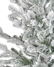Artificial Snowy Christmas Tree LED BRISCO 180 cm White_832239