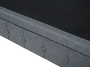 Corner Sofa 6 Seater CHESTERFIELD Fabric Grey Right Hand_706684