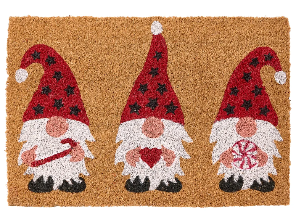 Doormat ELVORO Multicolour 40 x 60 cm Christmas Motif Coir