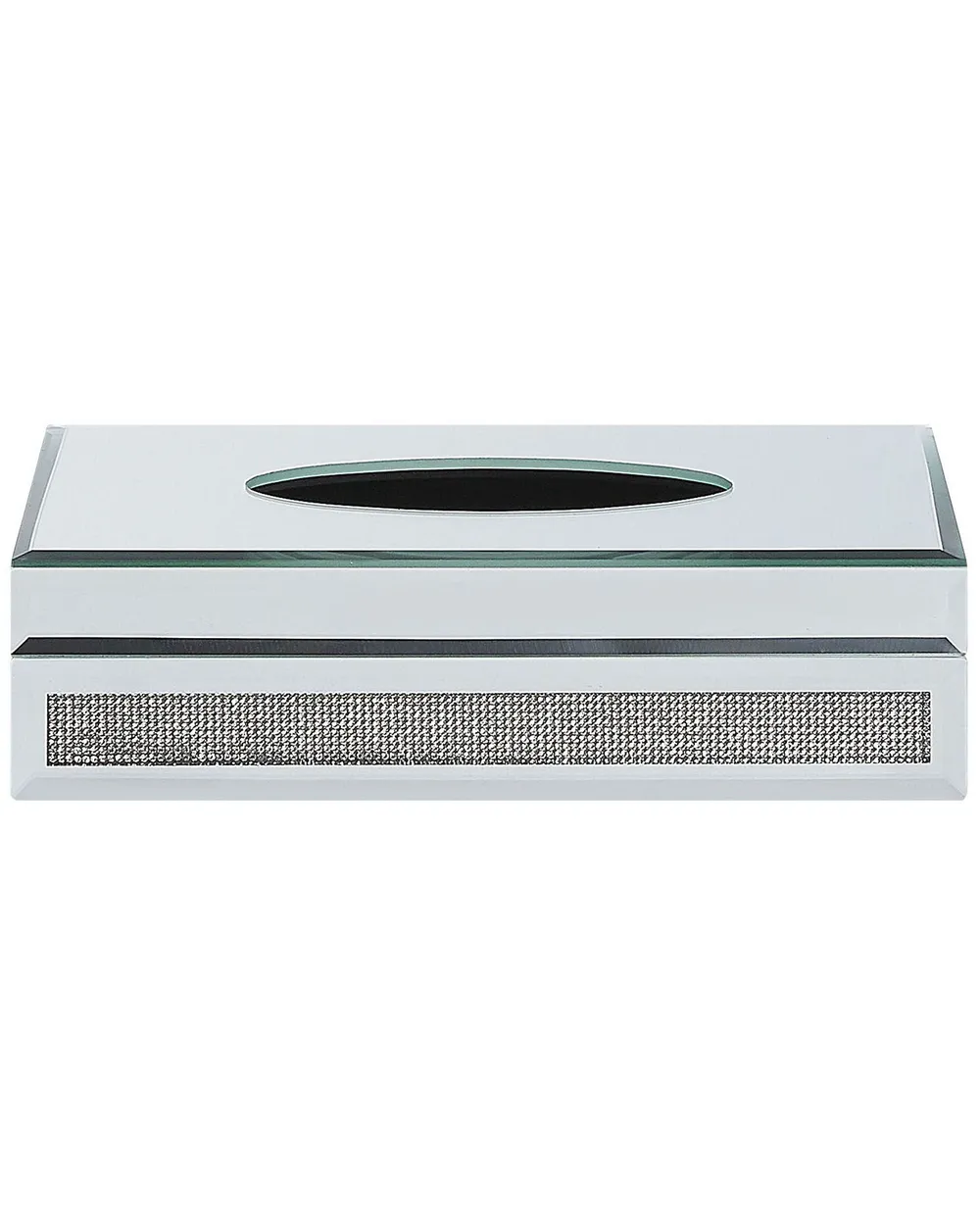 Tissue Box CHARLY Glass Silver_790837