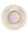 Väggspegel CILLY 80 cm 80 cm Metall Guld