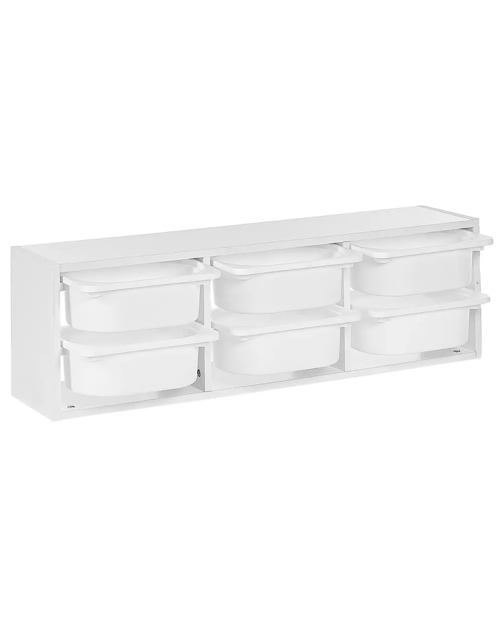 Wall Shelf with Storage Boxes TOBIN White_947463
