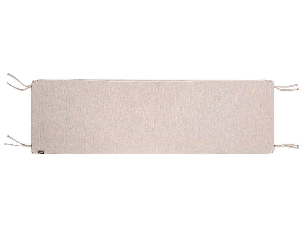 Trädgårdsbänk med dyna MARLBORO 180 cm Akaciaträ Beige_1119118