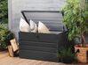 Storage Box CEBROSA 100 cm 62 cm Metal Graphite Grey