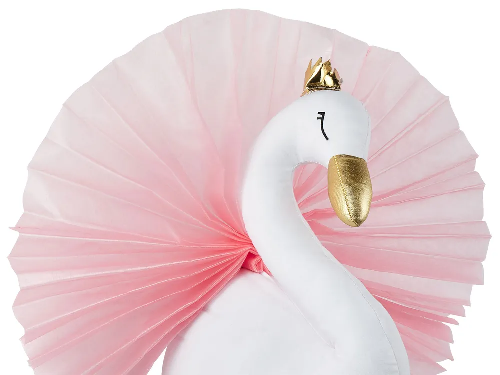 Kids Wall Decor Swan ODETTA 32 cm Cotton White_848339