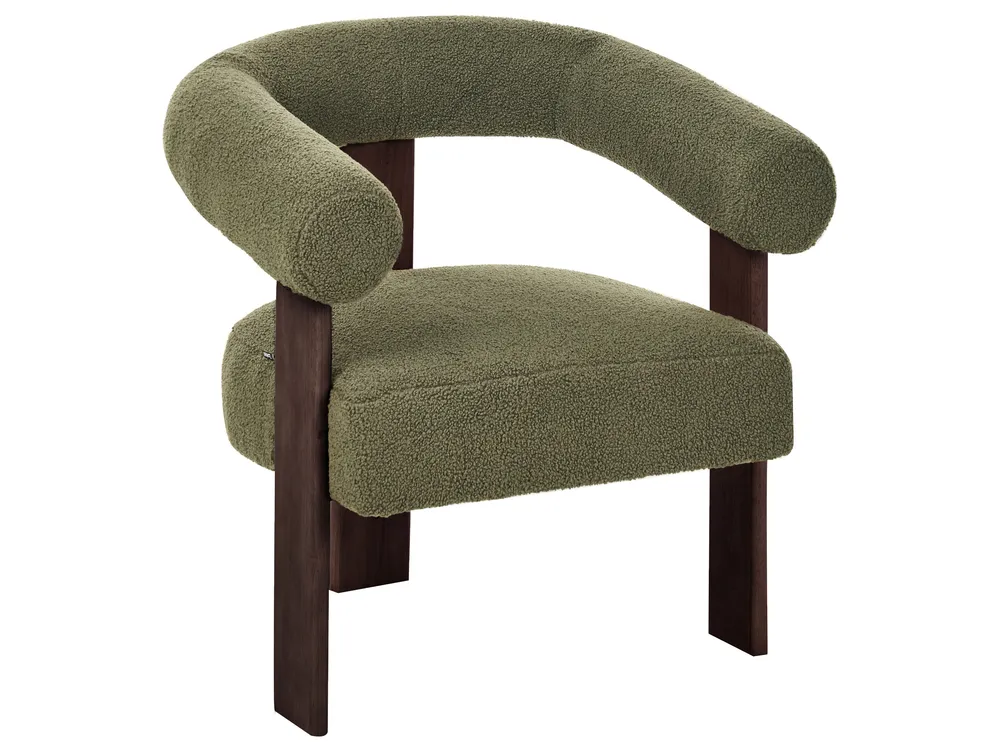 Living Room Set ILBRO Boucle Green/ Dark Brown_984947