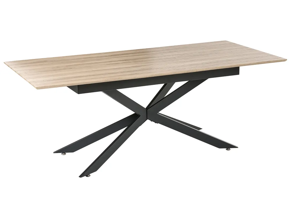 Dining Table FINLEY Light Brown 160/200 cm 90 cm