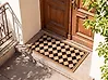 Ovimatto CARDONA Beige/musta 55 x 120 cm Kookoskuitu