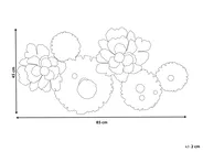 Wall Decor Flower GADOLINIUM Metal 45 cm Multicolour_1007399