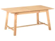 Förlängningsbart matbord BARNES Ljus askfanér 160/200 cm 90 cm_992699