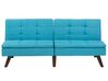 Sofa Bed 3 Seater RONNE Fabric Turquoise