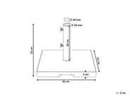 Parasol Base CEGGIA Square Black 25 kg_843591
