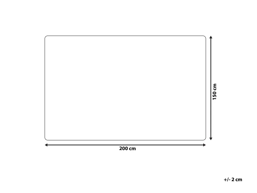 Blanket ABTEH 150 x 200 cm White_789937