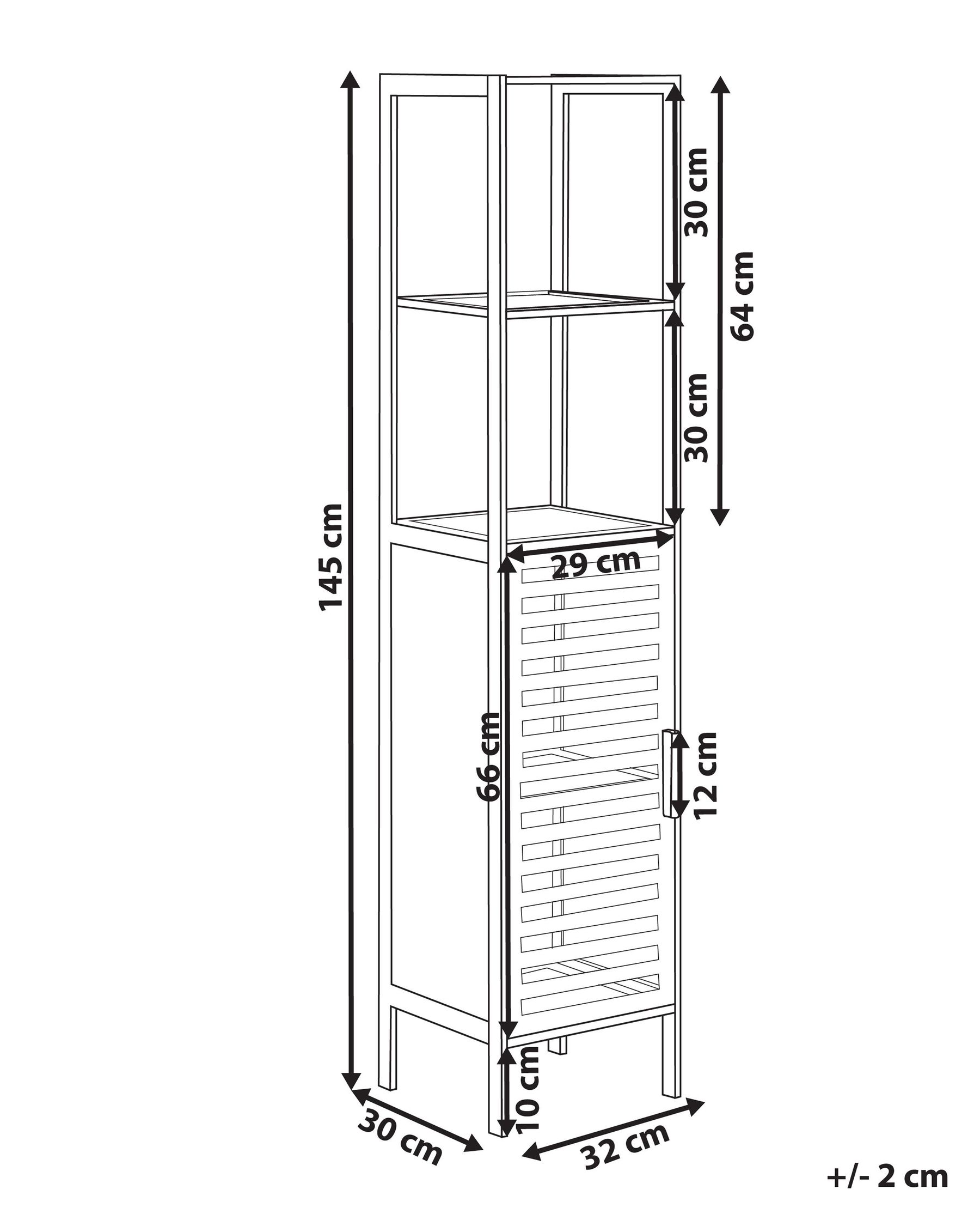 Shelving Unit OWASSO Bamboo Light Brown_927650