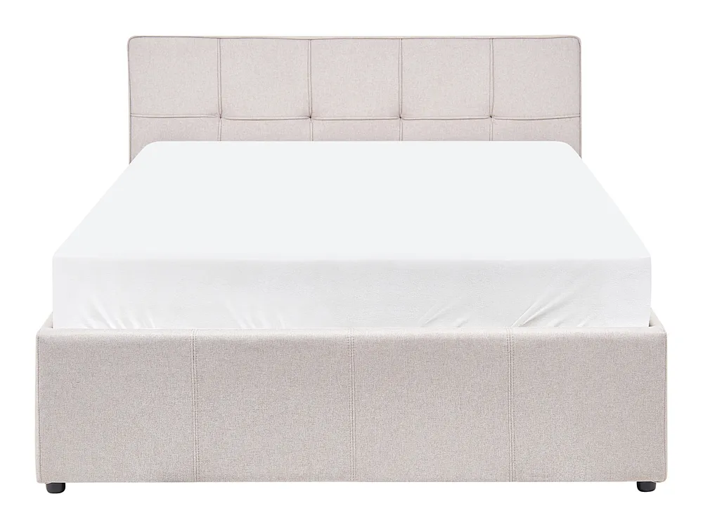 Seng med oppbevaring LAURESSES Lys beige 120 x 200 cm_1150425