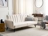 Sofa Bed 3 Seater VIMMERBY Fabric Light Beige