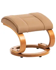 Massagestol FORCE med fotpall Konstläder Sandbeige_697896