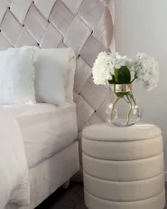 Set med 2 förvaringspuffar GARLAND Sammet Ljusbeige_998970