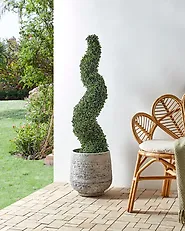 Artificial Plant BOXWOOD SPIRAL TREE 120 cm Green_1183805