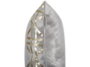 Set med 2 prydnadskuddar CASSIA 45 x 45 cm Grå Geometriskt tryck_770430
