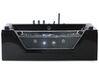 Corner Hot Tub with LED SAMANA 1740 x 790 mm Black