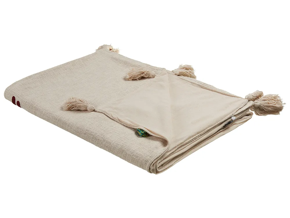 Blanket DEOGHAR Cotton 130 x 180 cm Beige