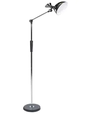 LED-golvlampa ANDROMEDA med dimmer Metall Silver_867323