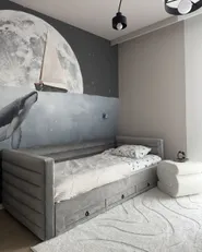Daybed with Storage Velvet MEUDON 90 x 200 cm (EU Single) Grey_1175855