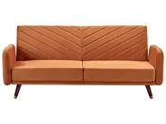 Bäddsoffa 3-sits SENJA Sammet Orange_787335