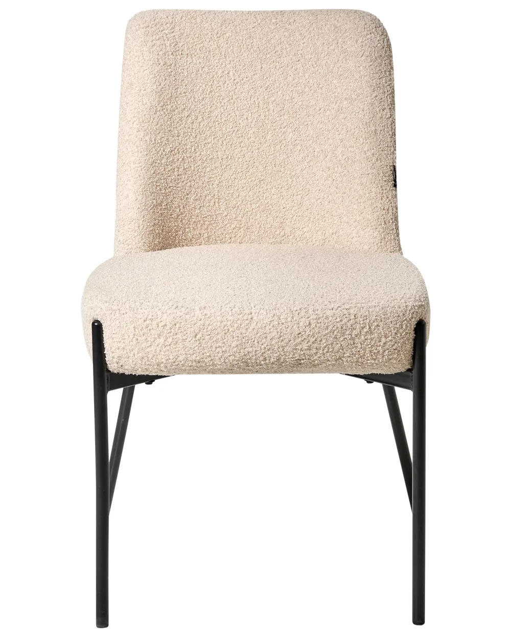 Set med 2 stolar MALIN Bouclé Ljusbeige_987073