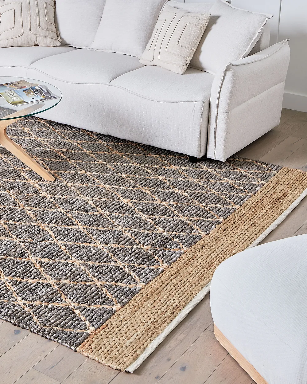 Rug TELLIKAYA Grey 200 x 300 cm Jute_1179070