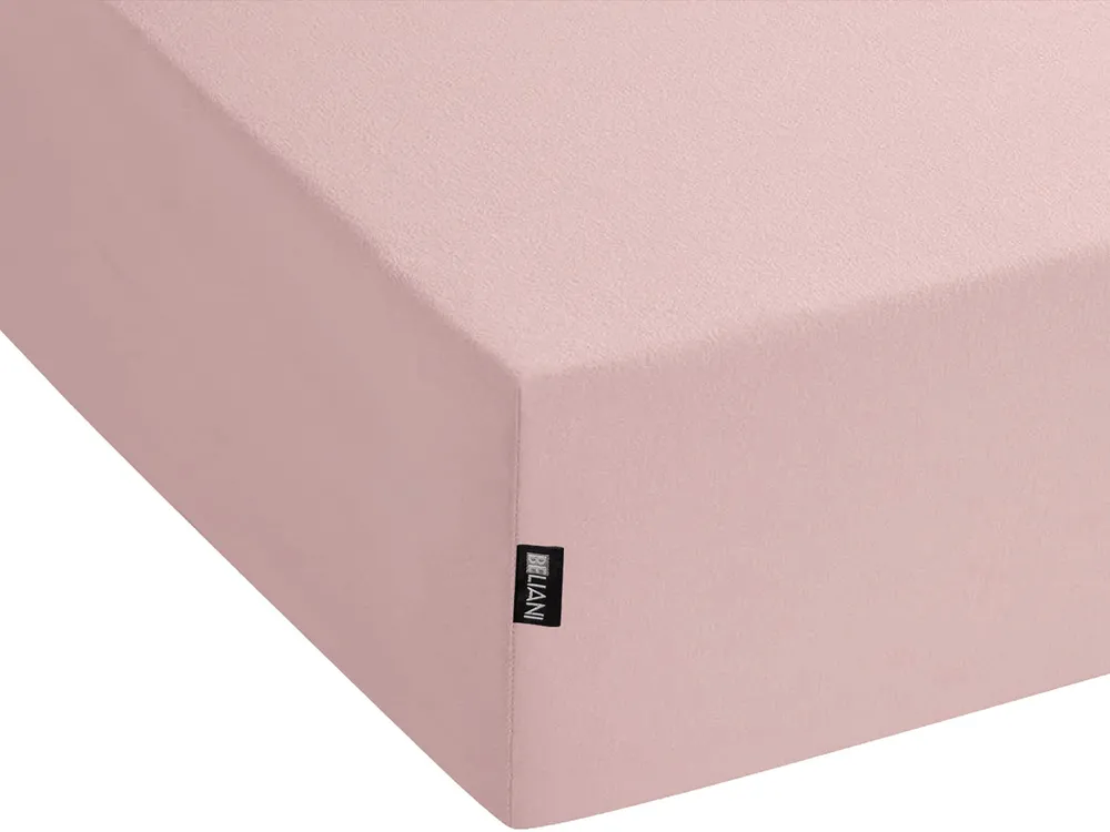 Fitted Sheet HOFUF 180 x 200 cm Cotton Pink_815919