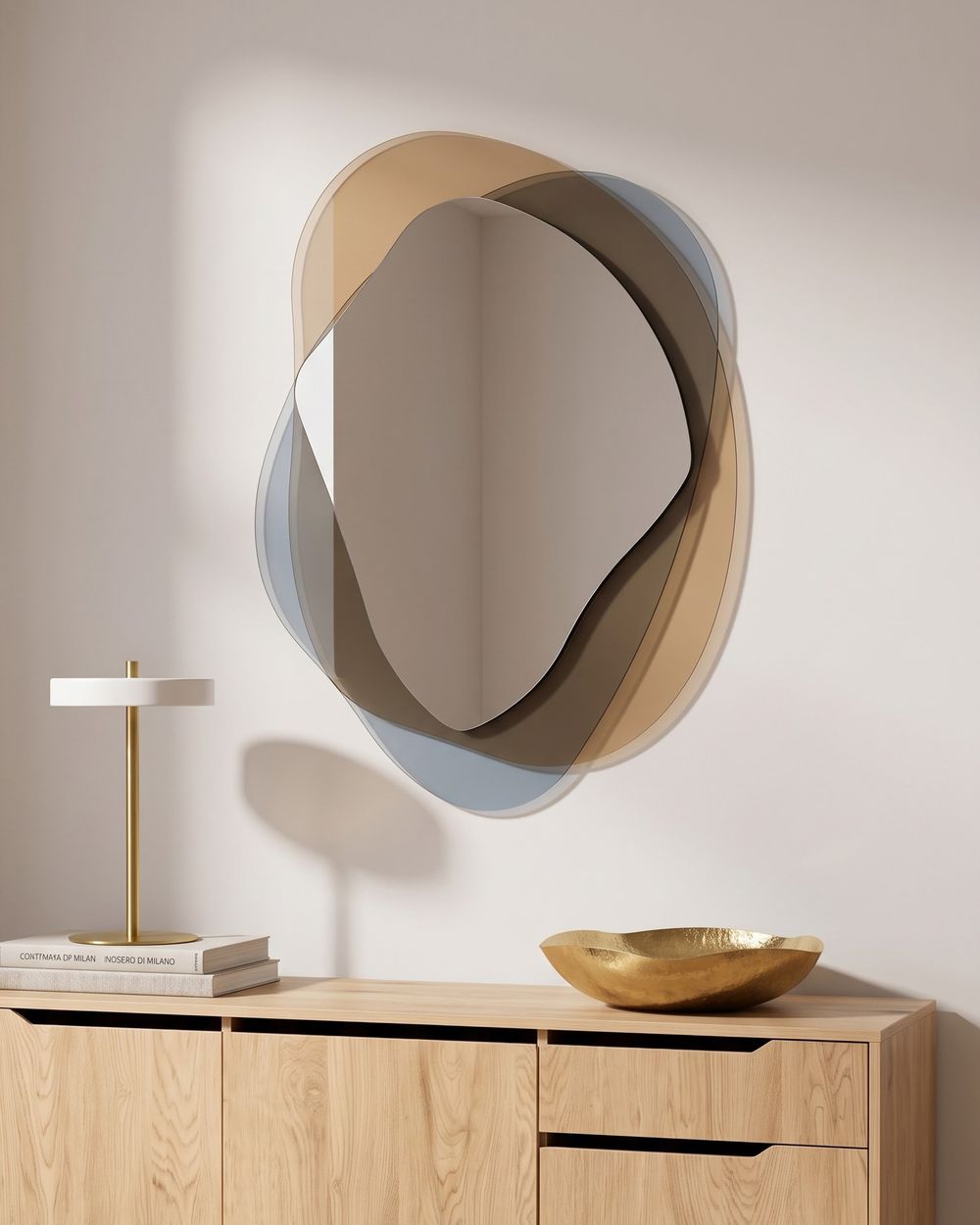 Wall Mirror CHARLIEU 61 cm 79 cm Glass Brown