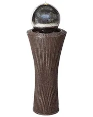 Vattenspel för trädgård LED ZENYATTA Brun_962554
