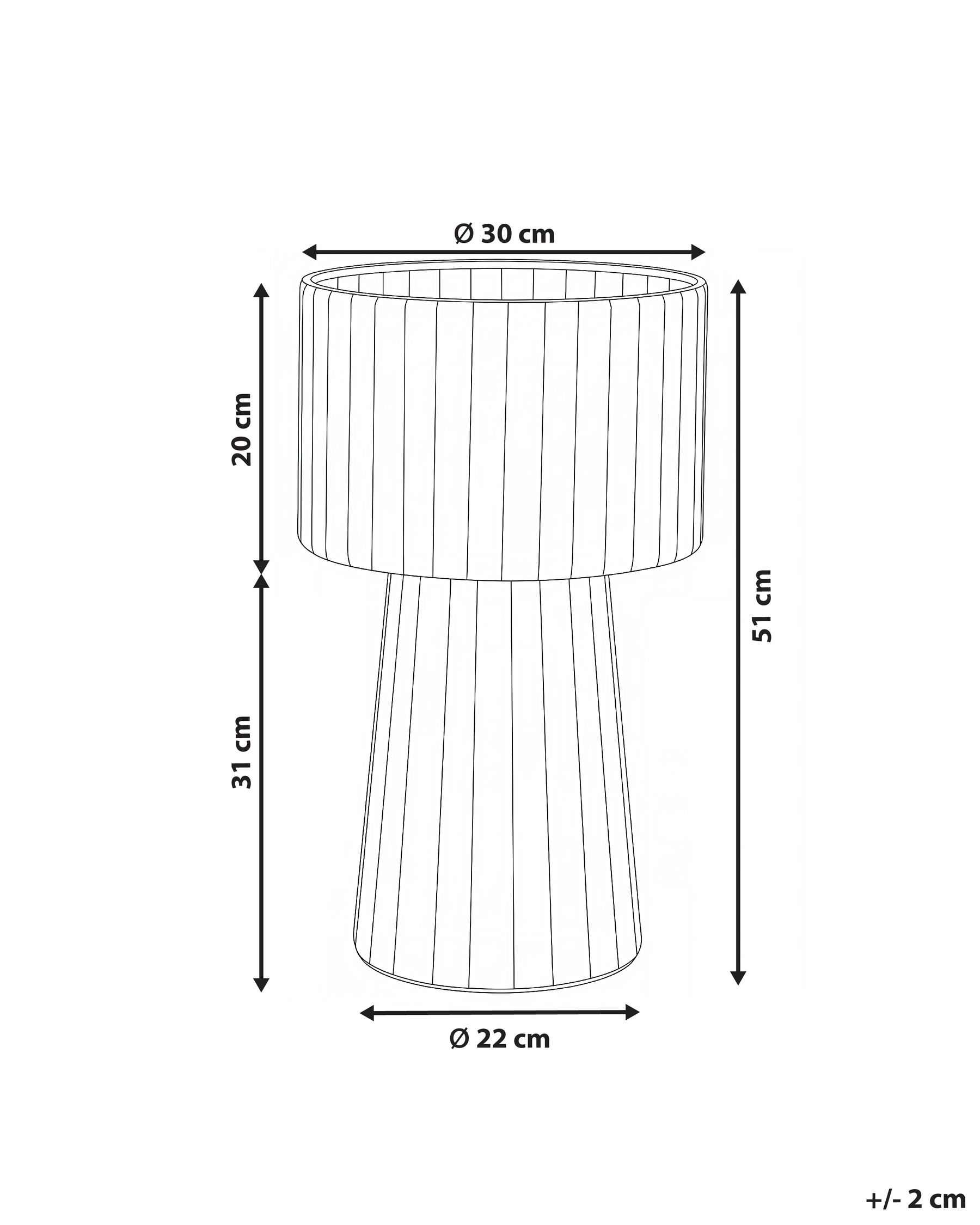 Blomkruka BANE 30 cm Metall Vit/ Beige_1065049