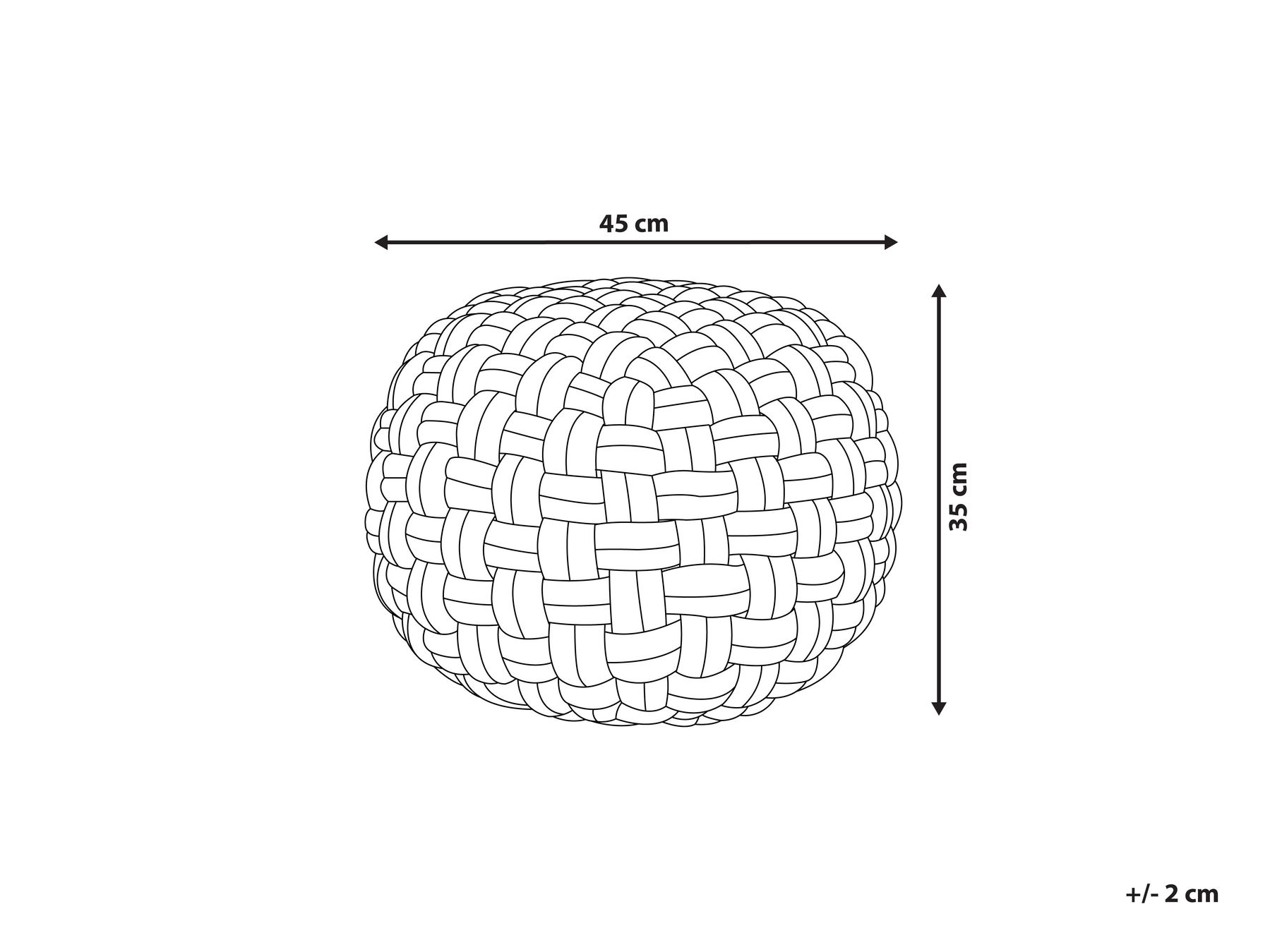 Sittpuff HOPA Sammet Svart_824169