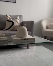 Coffee Table KENDALL Tempered Glass Transparent_957904