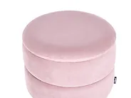 Puff med oppbevaring ELGIN Fløyel Rosa_772390