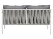 Garden Lounge Set with Table 4 Seater LATINA Metal Grey_702653