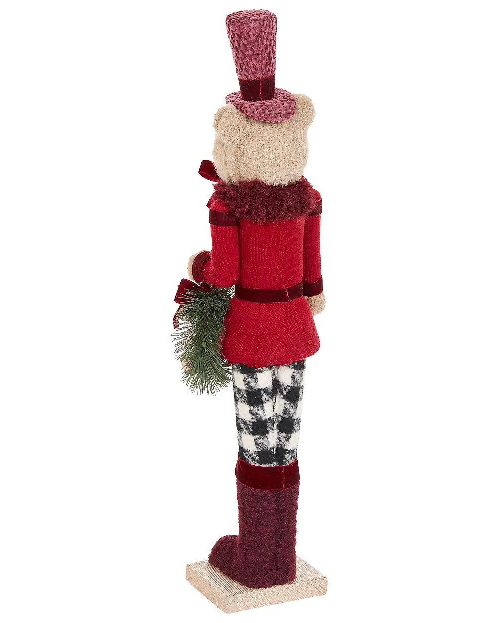 Set of 2 Figurines MATALA 61/64 cm Bear Reindeer Red_1156702