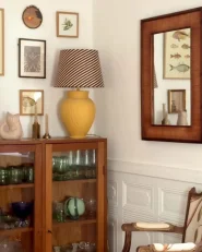 Wall Mirror IGUALA 54 cm 74 cm Bamboo Natural Ash Wood_1055262