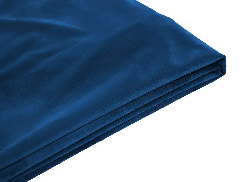 Bed Frame Cover Velvet FITOU 160 x 200 cm Dark Blue