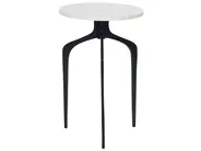 Sidobord TIHOI Marmor Svart/ Vit_853892